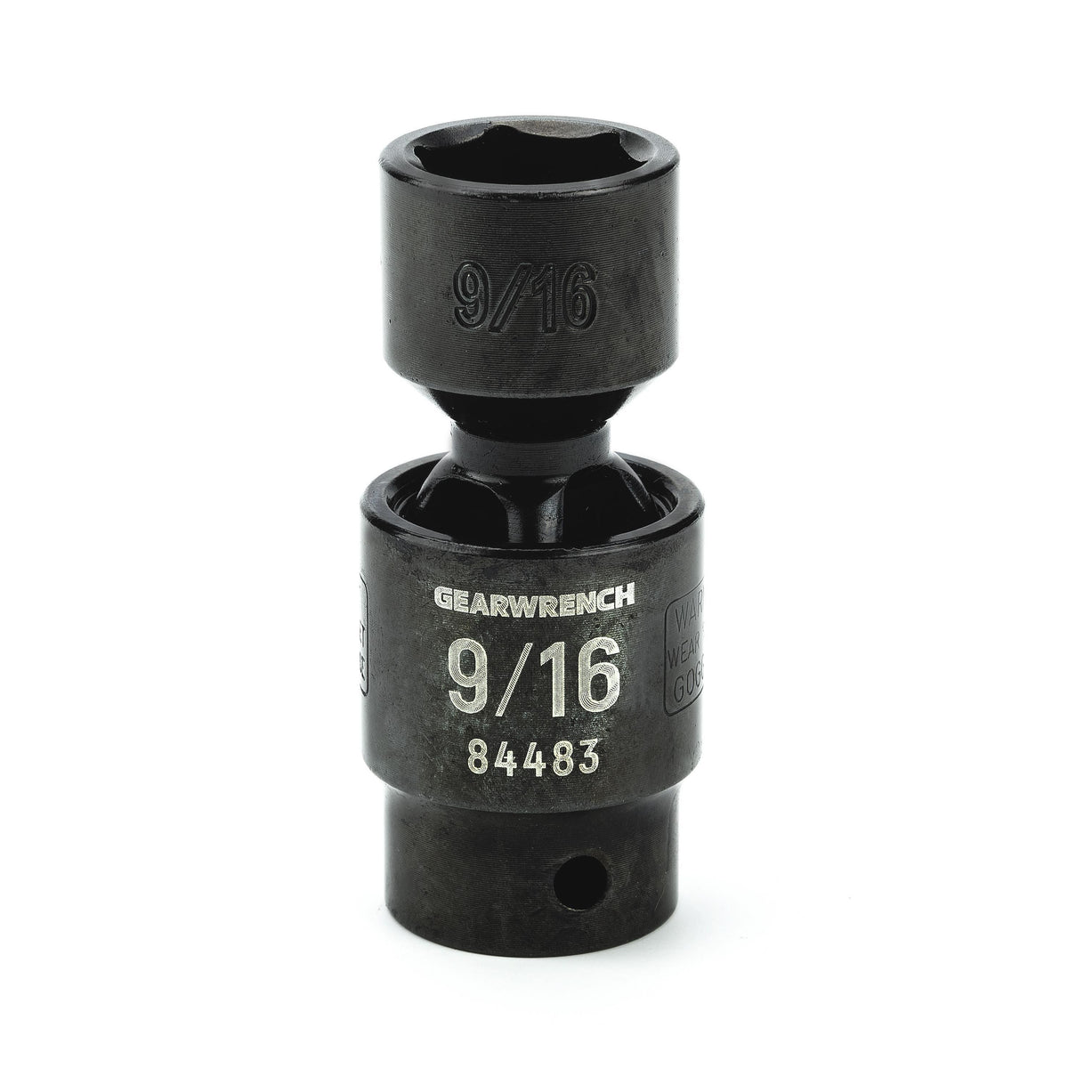 Gearwrench 84483 3/8" Drive 6 Point Standard X-Core™ Pinless Impact Universal SAE Socket 9/16"