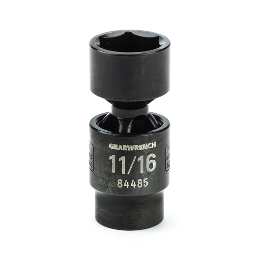Gearwrench 84485 3/8" Drive 6 Point Standard X-Core™ Pinless Impact Universal SAE Socket 11/16"