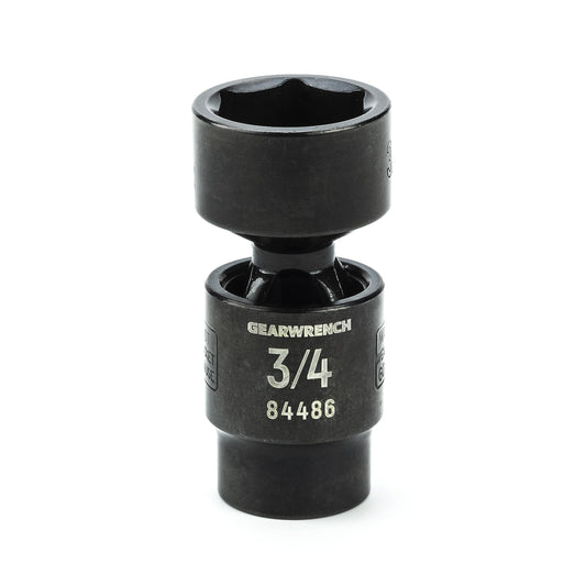 Gearwrench 84486 3/8" Drive 6 Point Standard X-Core™ Pinless Impact Universal SAE Socket 3/4"