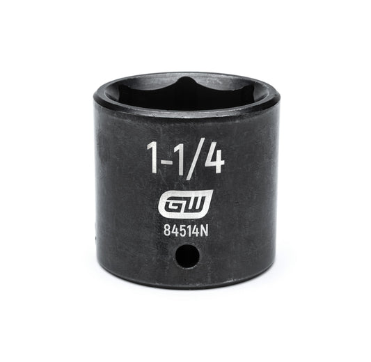 Gearwrench 84514N 1/2" Drive 6 Point Standard Impact SAE Socket 1-1/4"
