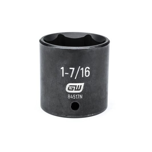 Gearwrench 84517N 1/2" Drive 6 Point Standard Impact SAE Socket 1-7/16"