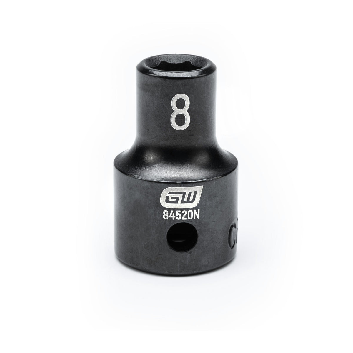 Gearwrench 84520N 1/2" Drive 6 Point Standard Impact Metric Socket 8mm