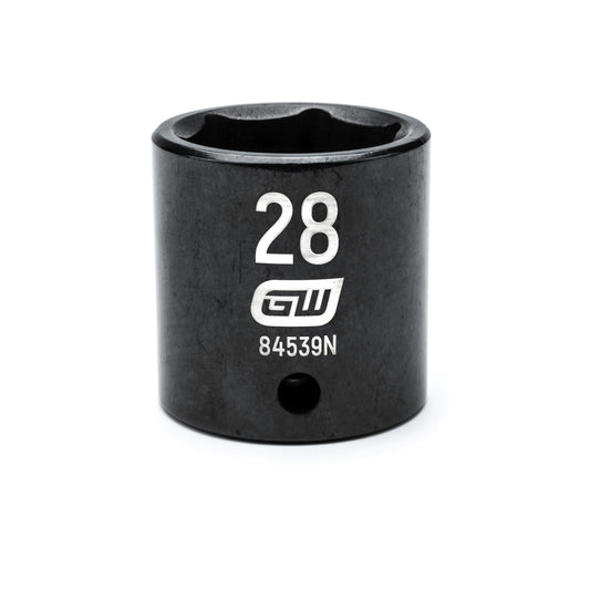 Gearwrench 84539N 1/2" Drive 6 Point Standard Impact Metric Socket 28mm