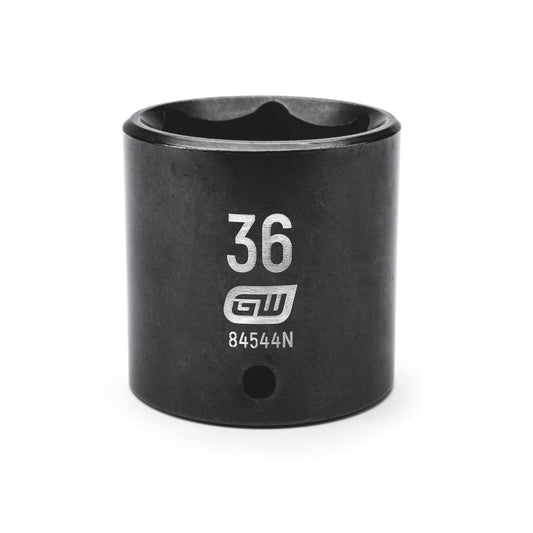 Gearwrench 84544N 1/2" Drive 6 Point Standard Impact Metric Socket 36mm