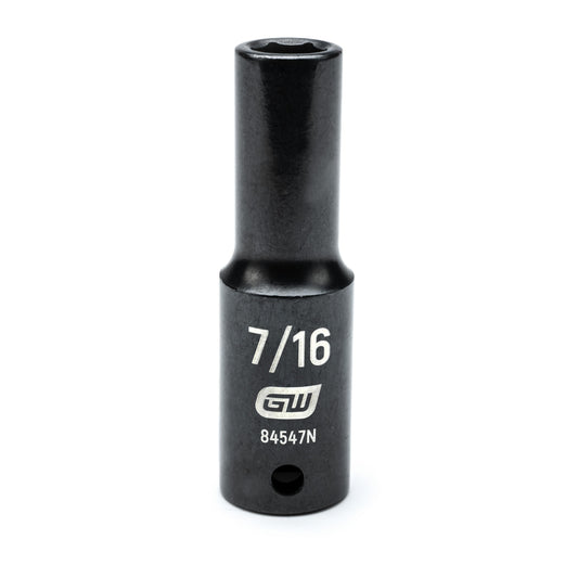 Gearwrench 84547N 1/2" Drive 6 Point Deep Impact SAE Socket 7/16"