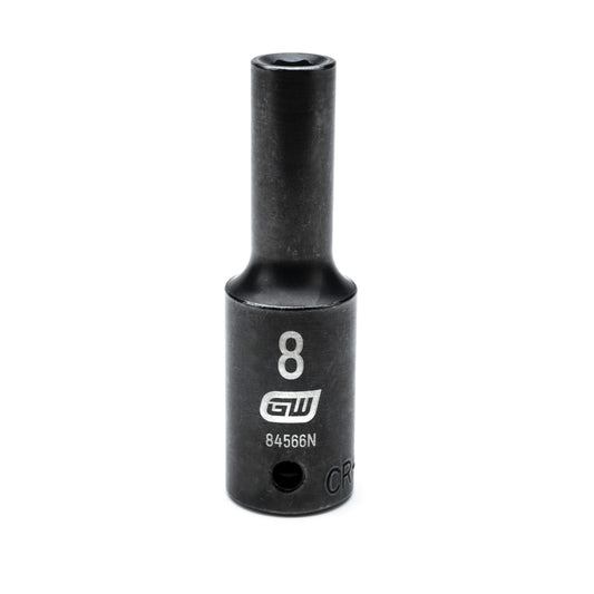 Gearwrench 84566N 1/2" Drive 6 Point Deep Impact Metric Socket 8mm