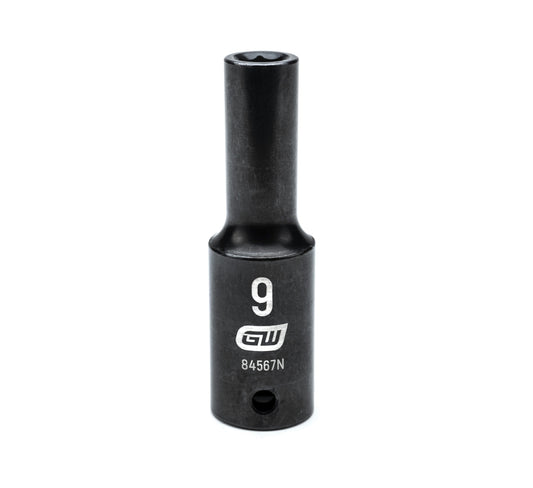 Gearwrench 84567N 1/2" Drive 6 Point Deep Impact Metric Socket 9mm