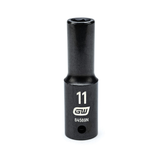 Gearwrench 84569N 1/2" Drive 6 Point Deep Impact Metric Socket 11mm