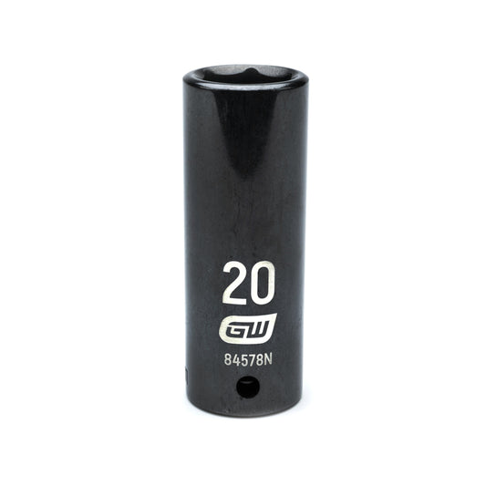 Gearwrench 84578N 1/2" Drive 6 Point Deep Impact Metric Socket 20mm