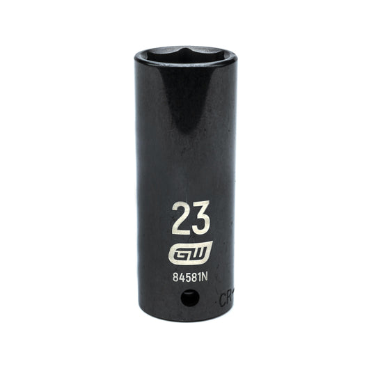 Gearwrench 84581N 1/2" Drive 6 Point Deep Impact Metric Socket 23mm