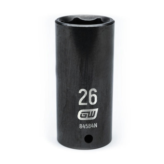 Gearwrench 84584N 1/2" Drive 6 Point Deep Impact Metric Socket 26mm