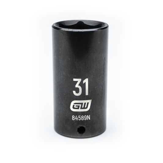 Gearwrench 84589N 1/2" Drive 6 Point Deep Impact Metric Socket 31mm