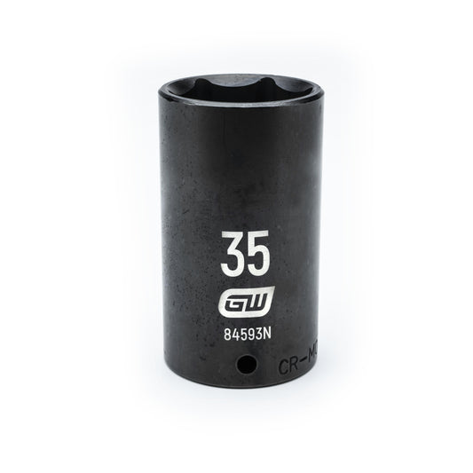 Gearwrench 84593N 1/2" Drive 6 Point Deep Impact Metric Socket 35mm