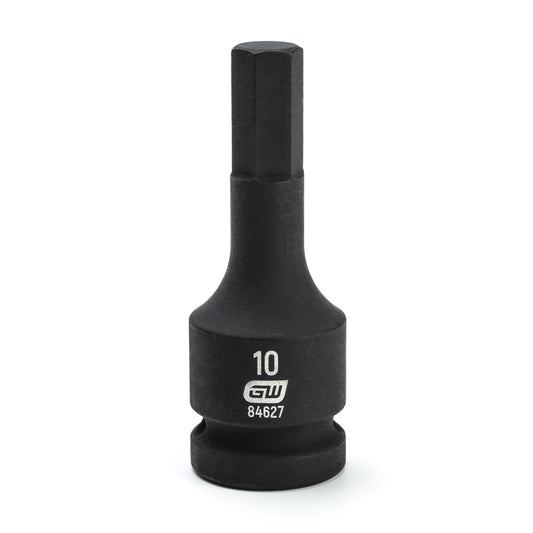 Gearwrench 84627 1/2" Drive Hex Bit Impact Metric Socket 10mm