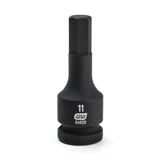 Gearwrench 84628 1/2" Drive Hex Bit Impact Metric Socket 11mm