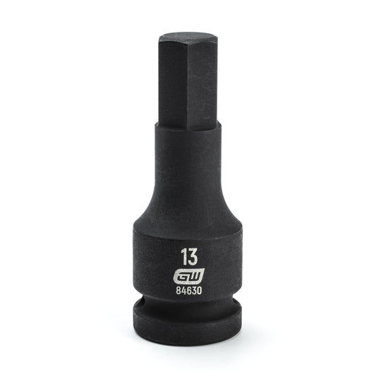 Gearwrench 84630 1/2" Drive Hex Bit Impact Metric Socket 13mm