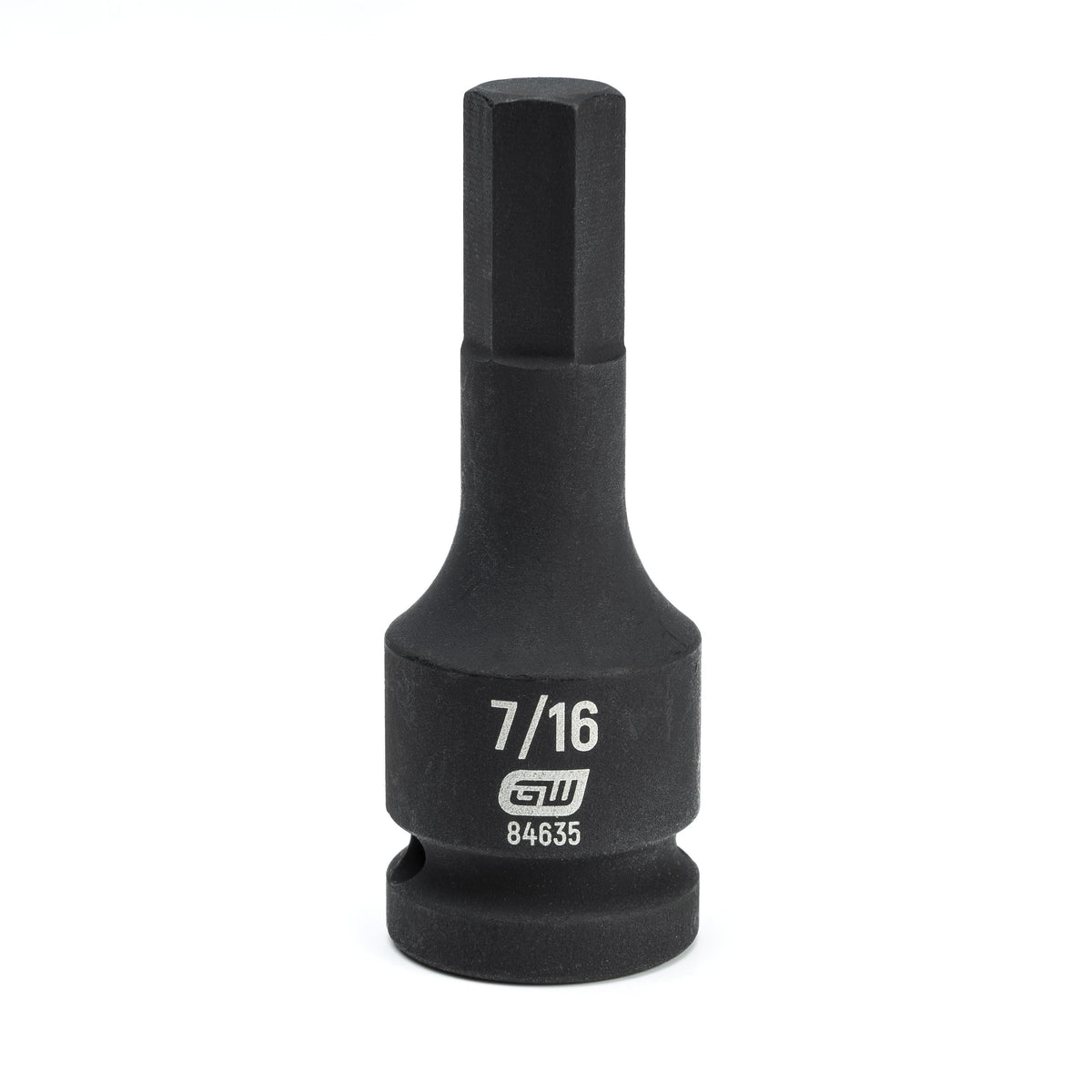 Gearwrench 84635 1/2" Drive Hex Bit Impact SAE Socket 7/16"