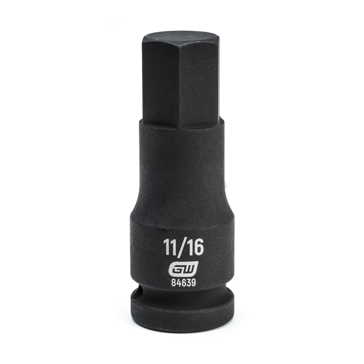 Gearwrench 84639 1/2" Drive Hex Bit Impact SAE Socket 11/16"