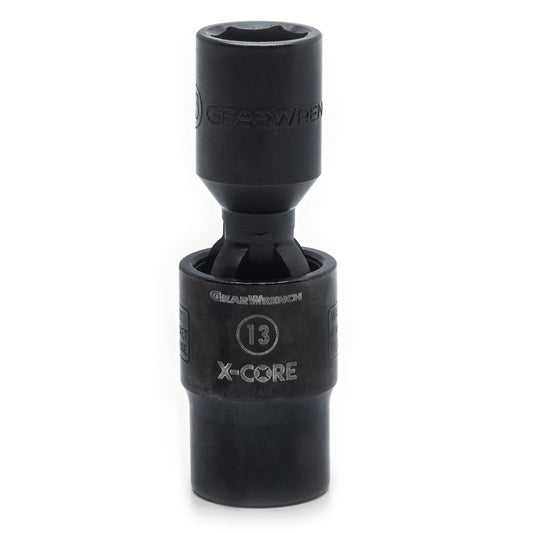Gearwrench 84723 1/2" Drive 6 Point Standard X-Core™ Pinless Impact Universal Metric Socket 13mm