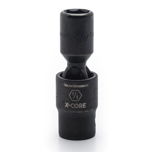 Gearwrench 84737 1/2" Drive 6 Point Standard X-Core™ Pinless Impact Universal SAE Socket 1/2"
