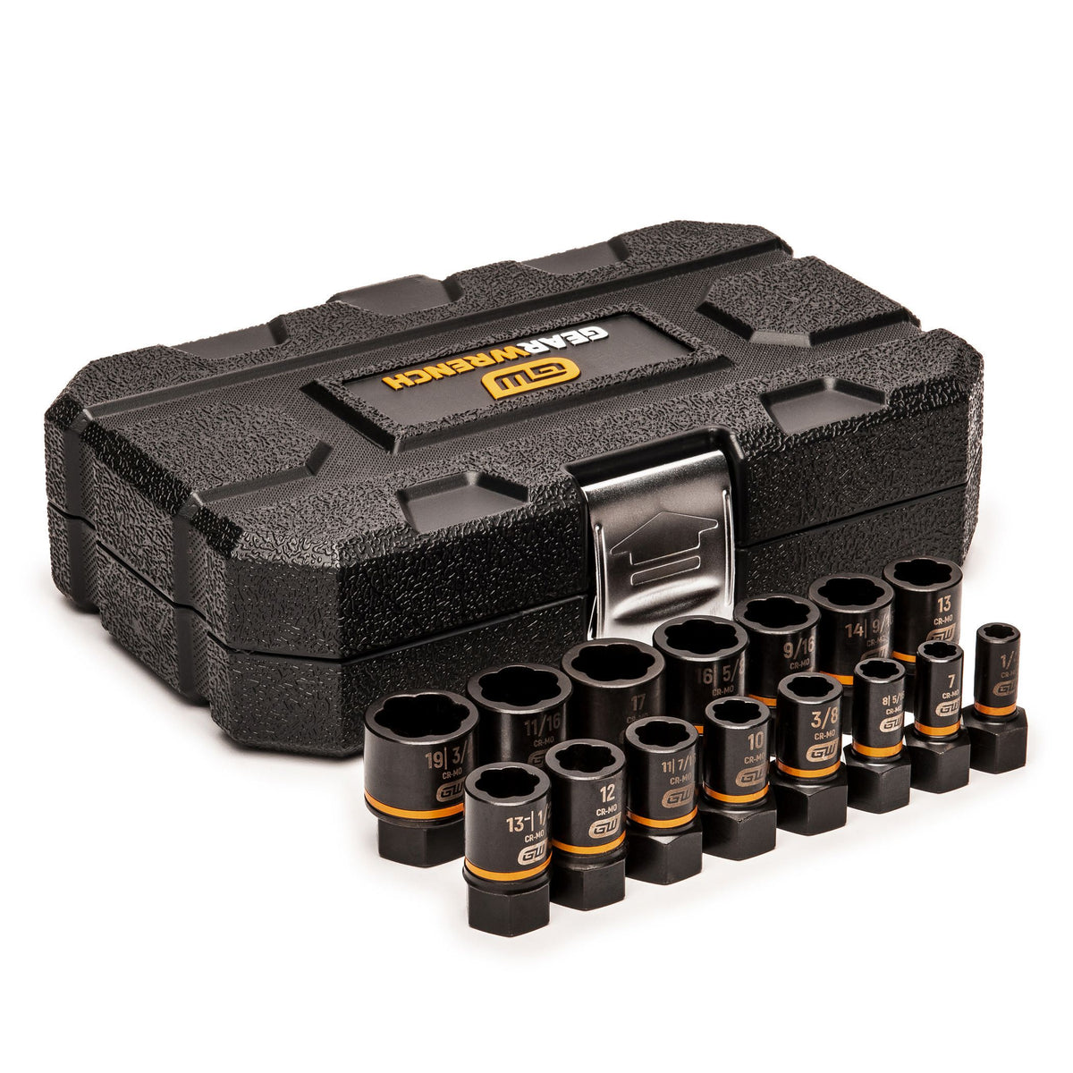 Gearwrench 84783 15 Piece 1/4" & 3/8" Drive Bolt Biter™ Impact Extraction Socket Set