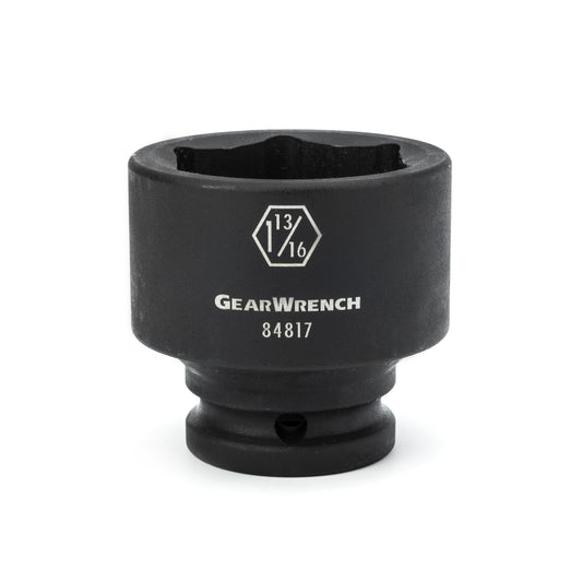 Gearwrench 84807 3/4" Drive 6 Point Standard Impact SAE Socket 1-3/16"