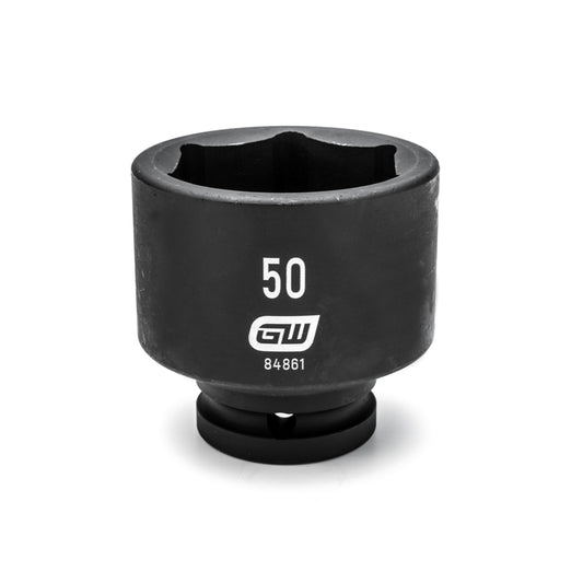 Gearwrench 84861 3/4" Drive 6 Point Standard Impact Metric Socket 50mm