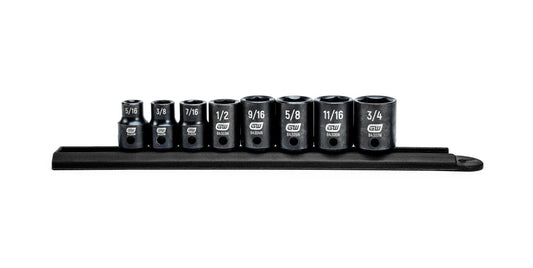 Gearwrench 84910N 8 Piece 3/8" Drive 6 Point Standard Impact SAE Socket Set