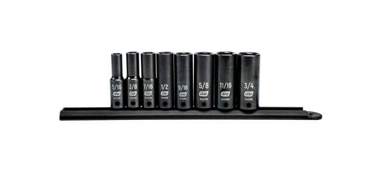 Gearwrench 84915N 8 Piece 3/8" Drive 6 Point Deep Impact SAE Socket Set