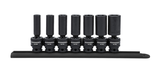 Gearwrench 84923N 7 Piece 3/8" Drive 6 Point Deep Universal Impact SAE Socket Set