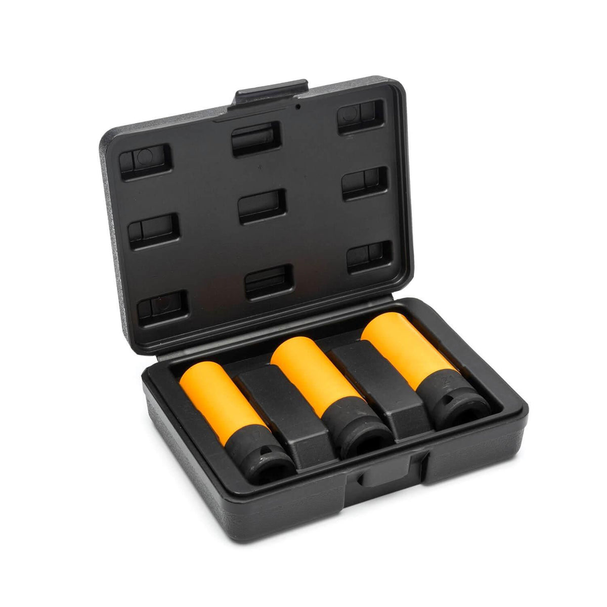 Gearwrench 84946 3 Piece 1/2" Drive High-Strength Wheel Protector Impact Metric Socket Set