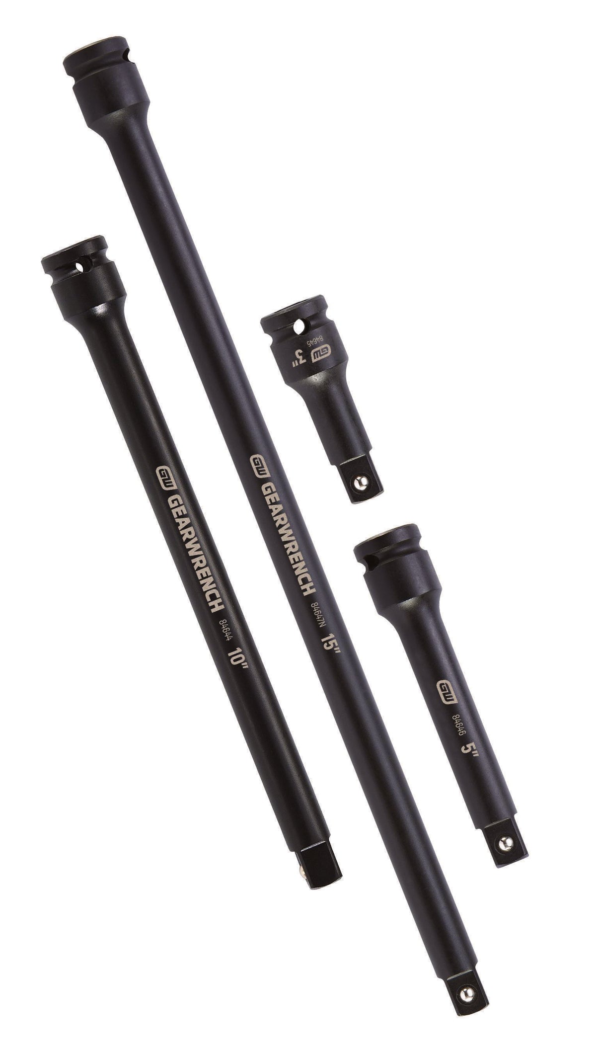 Gearwrench 84950N 4 Piece 1/2" Drive Impact Extension Set 3", 5", 10" & 15"