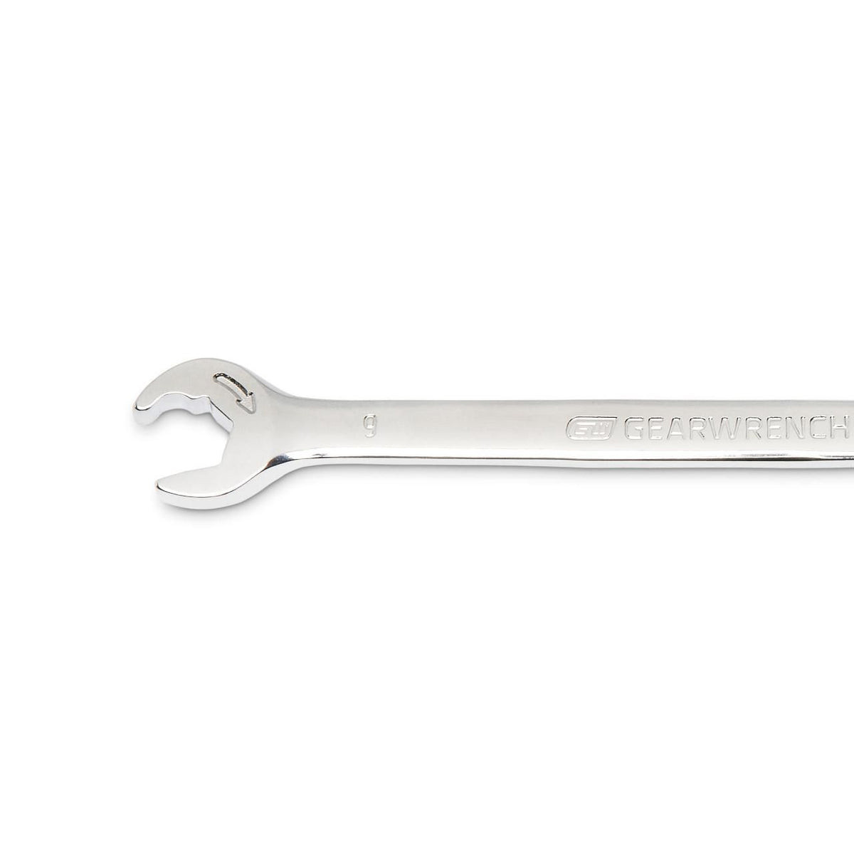 Gearwrench 85509 9mm 72-Tooth 12 Point Open End Ratcheting Combination Wrench