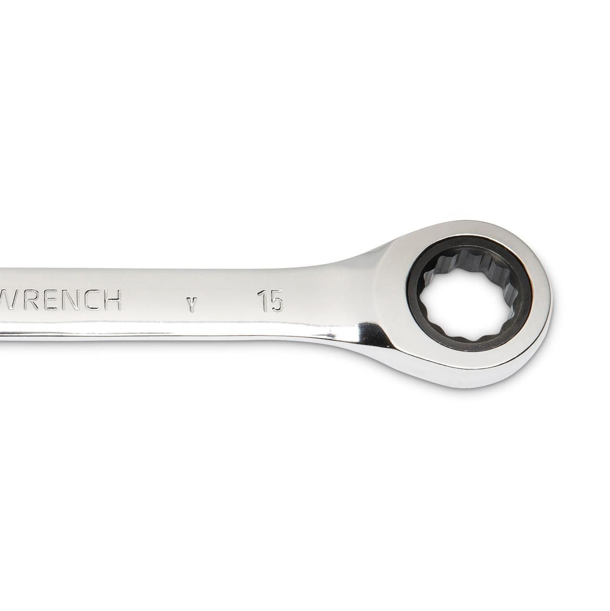 Gearwrench 85515 15mm 72-Tooth 12 Point Open End Ratcheting Combination Wrench
