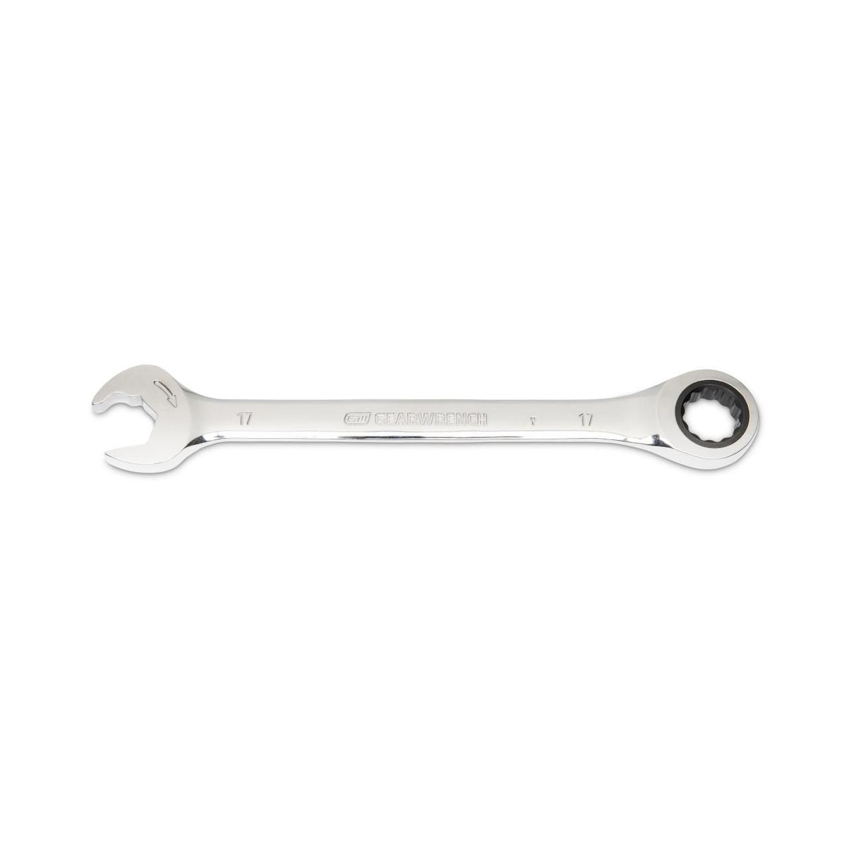 Gearwrench 85517 17mm 72-Tooth 12 Point Open End Ratcheting Combination Wrench