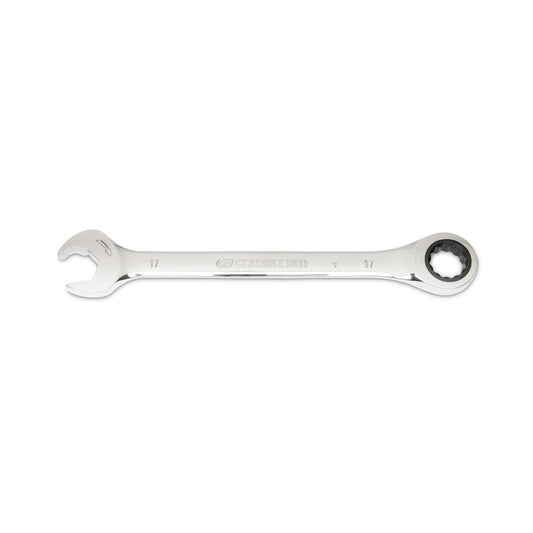 Gearwrench 85517 17mm 72-Tooth 12 Point Open End Ratcheting Combination Wrench
