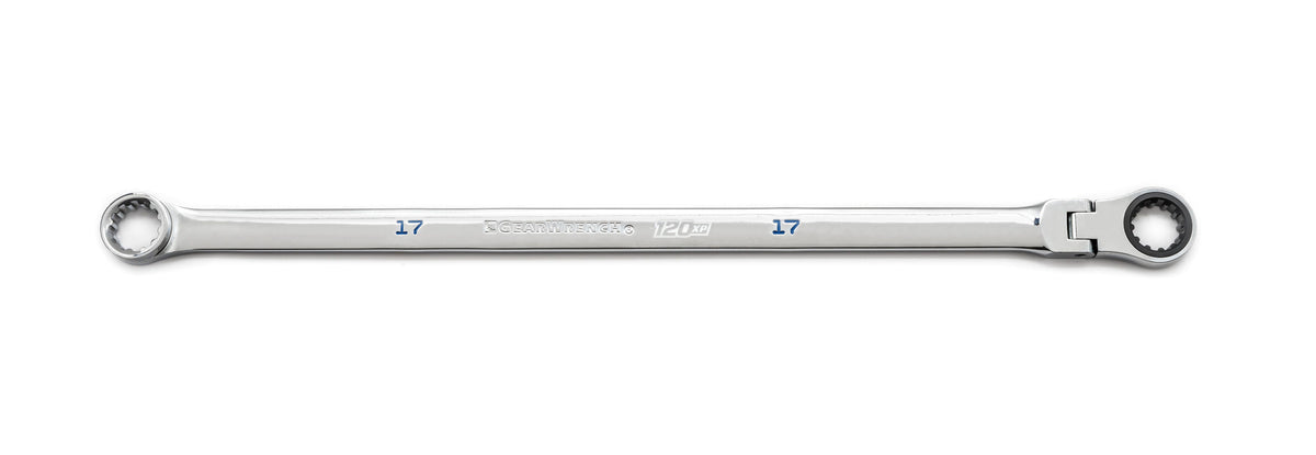 Gearwrench 86117 17mm 120XP™ Universal Spline XL GearBox™ Flex Head Ratcheting Wrench