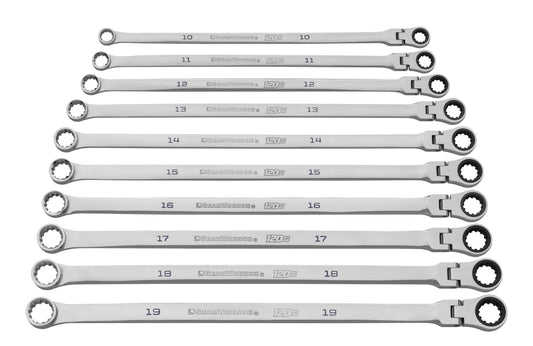 Gearwrench 86126 10 Piece 120XP™ Universal Spline XL Flex Head GearBox™ Ratcheting Metric Wrench Set