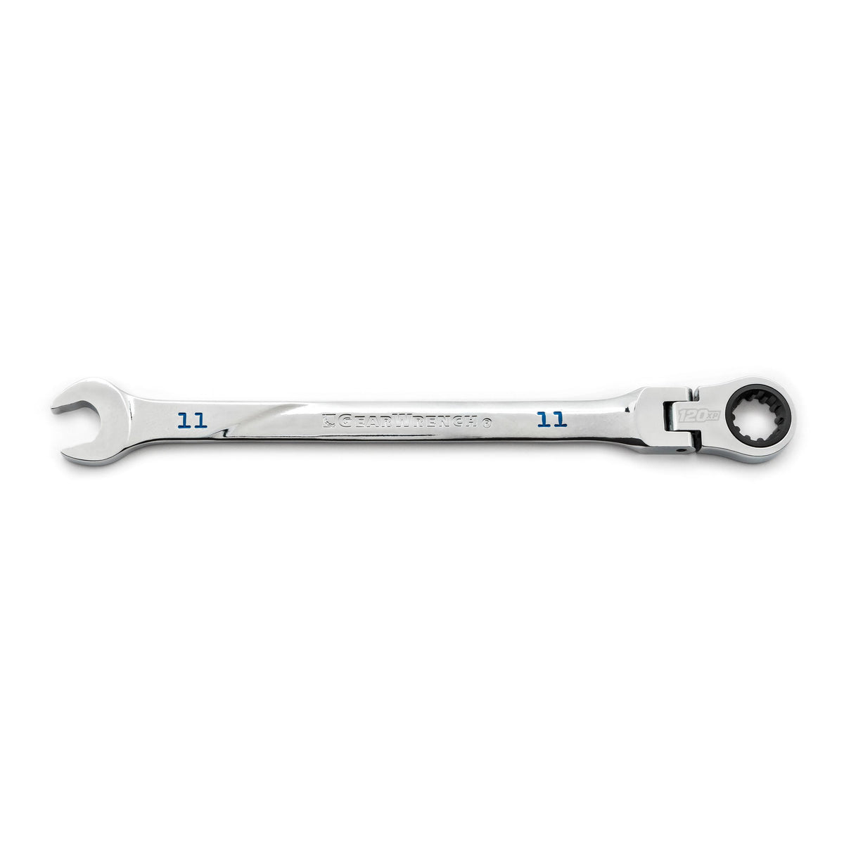 Gearwrench 86211 11mm 120XP™ Universal Spline XL Flex Head Ratcheting Combination Wrench