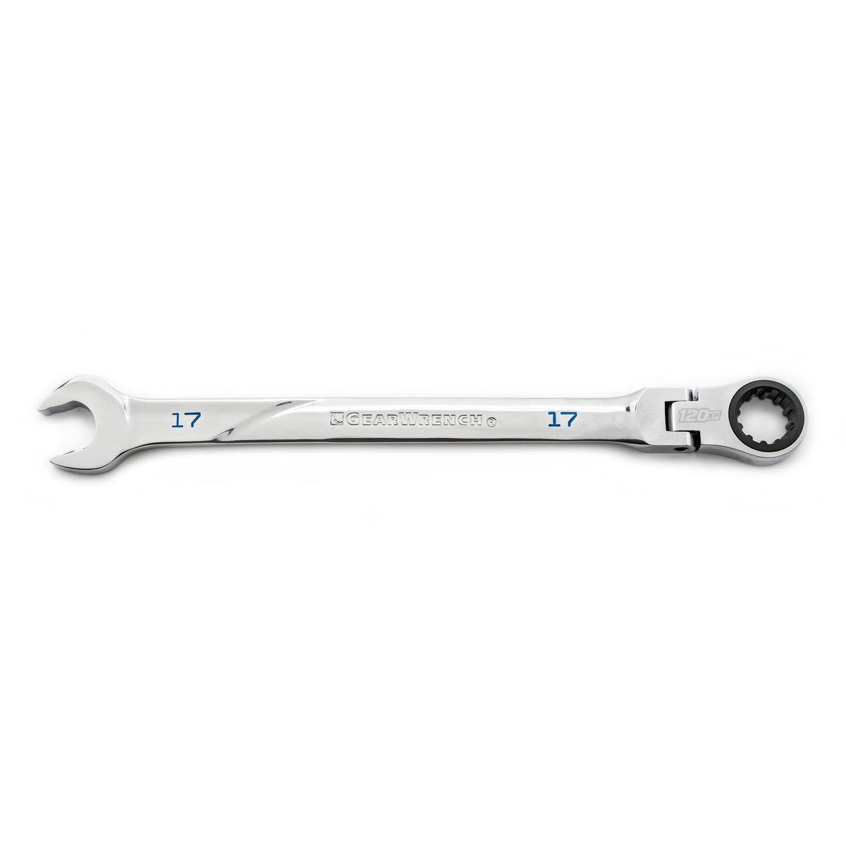 Gearwrench 86217 17mm 120XP™ Universal Spline XL Flex Head Ratcheting Combination Wrench