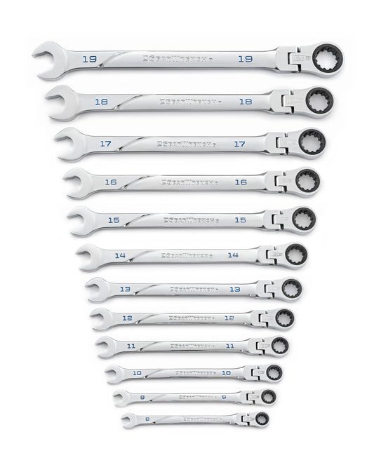 Gearwrench 86229 12 Piece 120XP™ Universal Spline XL Flex Head Ratcheting Combination Metric Wrench Set