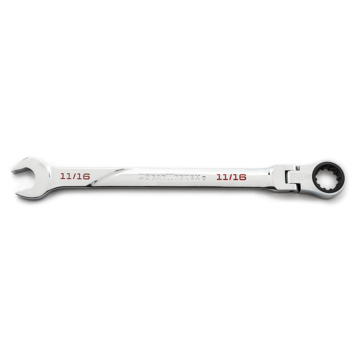 Gearwrench 86241 11/16" 120XP™ Universal Spline XL Flex Head Ratcheting Combination Wrench