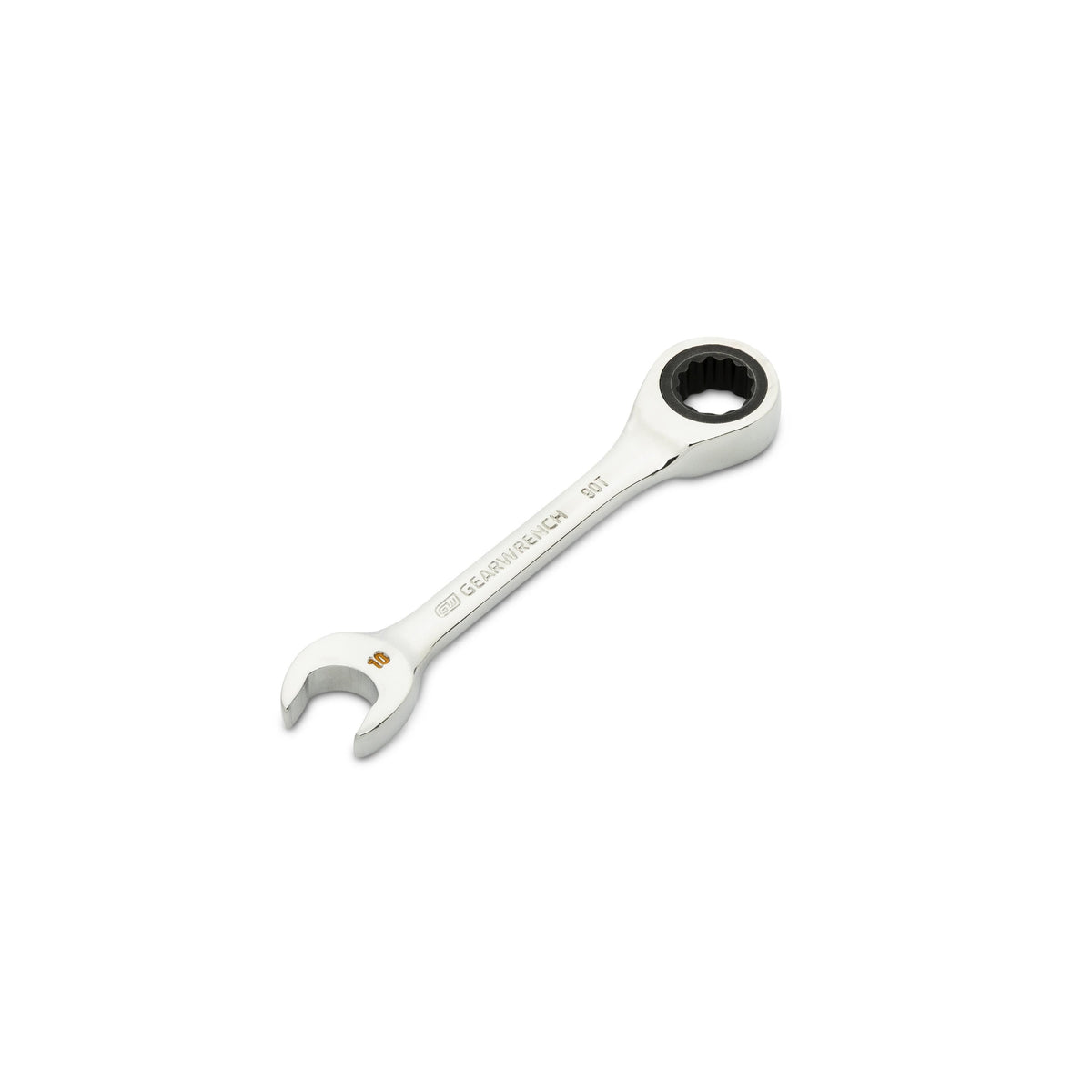Gearwrench 86840 10mm 90-Tooth 12 Point Stubby Combination Ratcheting Wrench