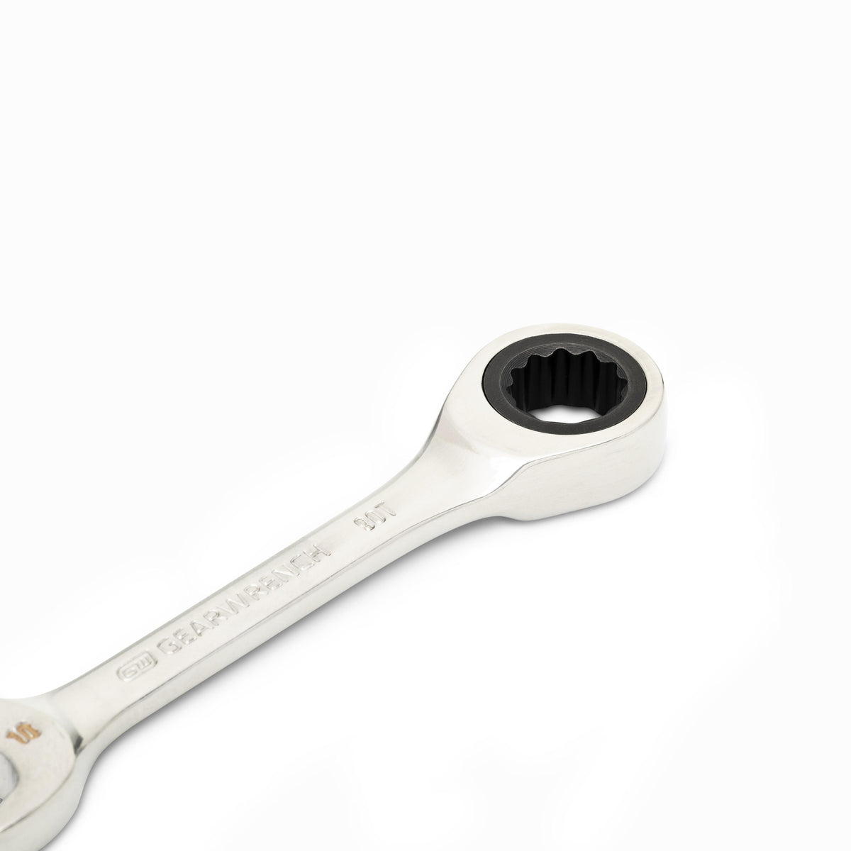 Gearwrench 86840 10mm 90-Tooth 12 Point Stubby Combination Ratcheting Wrench