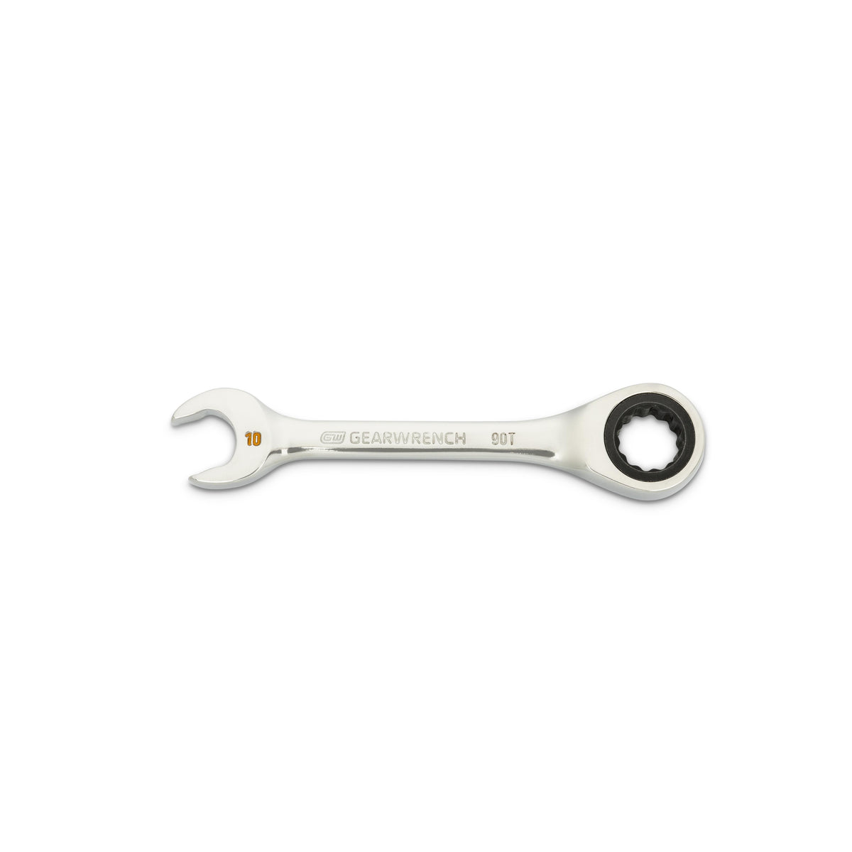 Gearwrench 86840 10mm 90-Tooth 12 Point Stubby Combination Ratcheting Wrench
