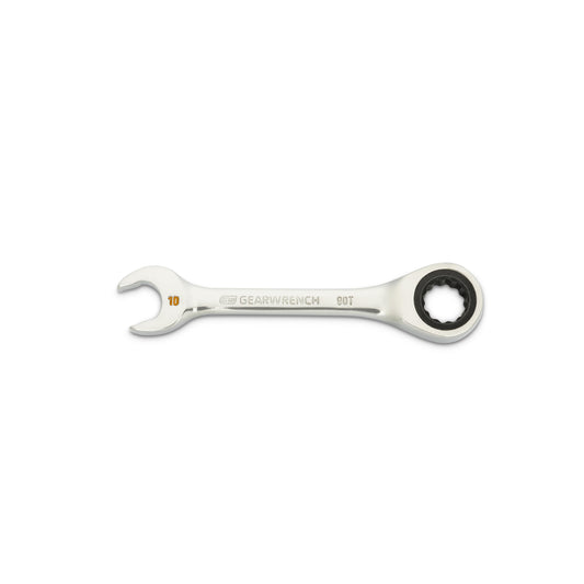 Gearwrench 86840 10mm 90-Tooth 12 Point Stubby Combination Ratcheting Wrench