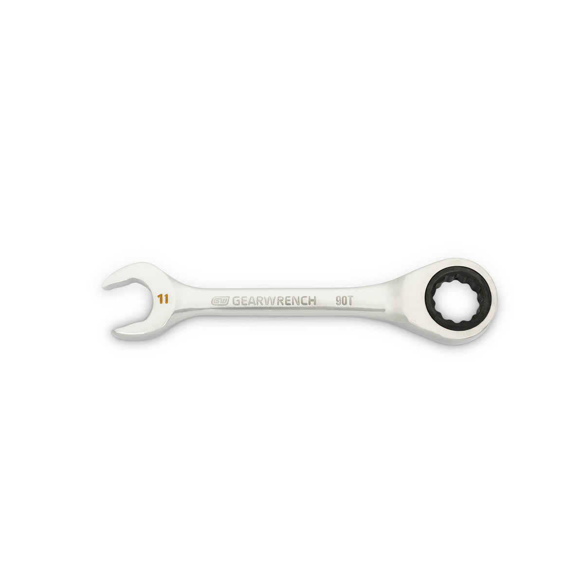 Gearwrench 86841 11mm 90-Tooth 12 Point Stubby Combination Ratcheting Wrench