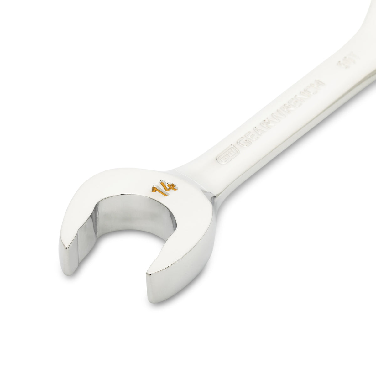 Gearwrench 86844 14mm 90-Tooth 12 Point Stubby Combination Ratcheting Wrench