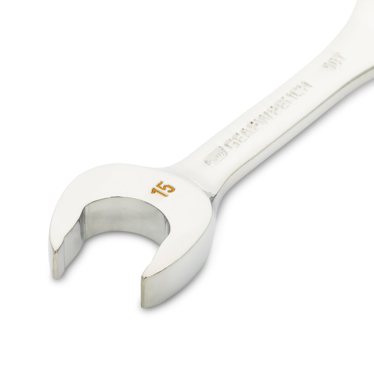 Gearwrench 86845 15mm 90-Tooth 12 Point Stubby Combination Ratcheting Wrench
