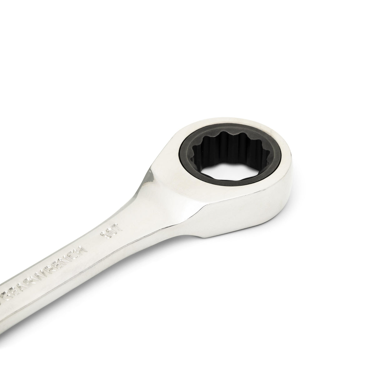 Gearwrench 86845 15mm 90-Tooth 12 Point Stubby Combination Ratcheting Wrench